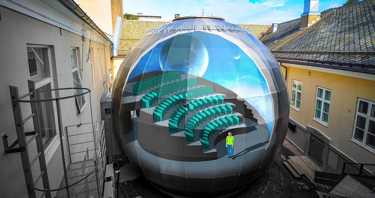 Planetarium på Vitensenteret i Trondheim
