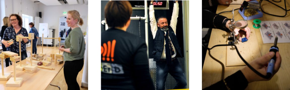 Bilde fra teambuilding på Vitensenteret