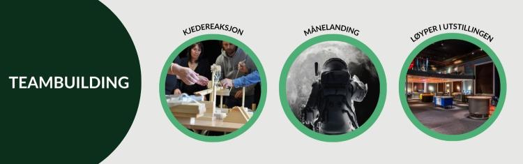 Tre bilder med bedriftstilbud